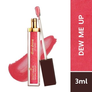 Biotique Natural Makeup Diva Shine Lip Gloss (Dew Me Up), 3 ml